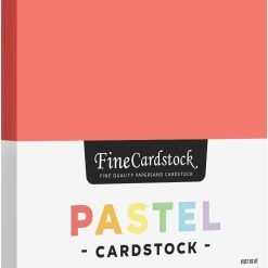 Salmon Pastel Cardstock Paper